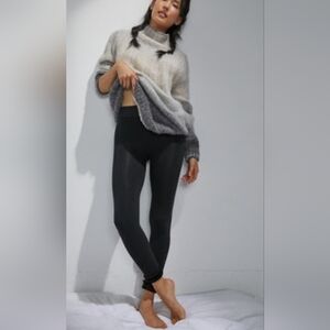 Lemon Faux Fur Lined Footless Tights - NWT - S/M